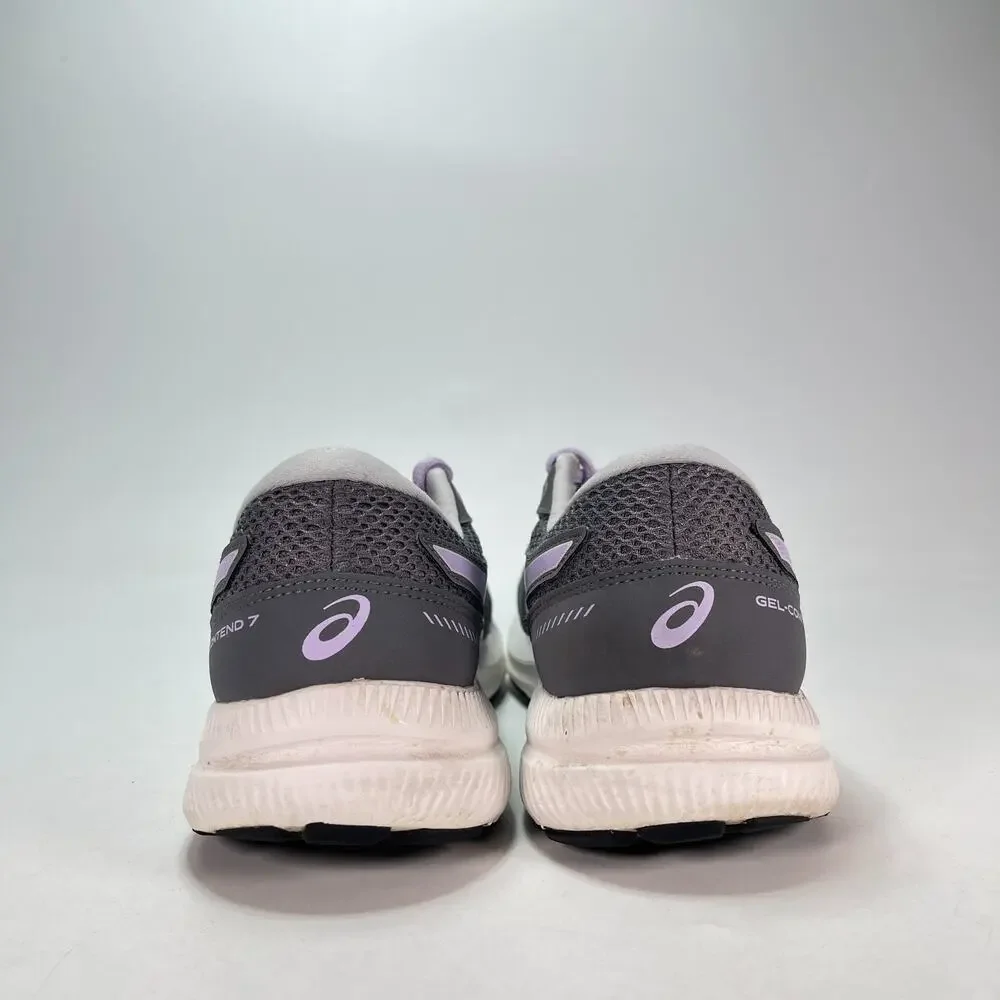 ASICS Gel-Contend 7 Gray Purple Running Shoes Sneakers 1012A911 Women's Size 10